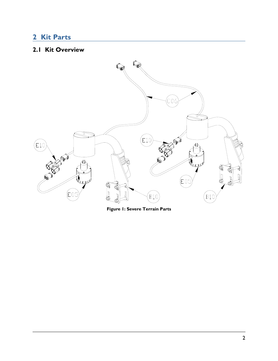 2 kit parts, 1 kit overview | NORAC 5465BC User Manual | Page 5 / 14