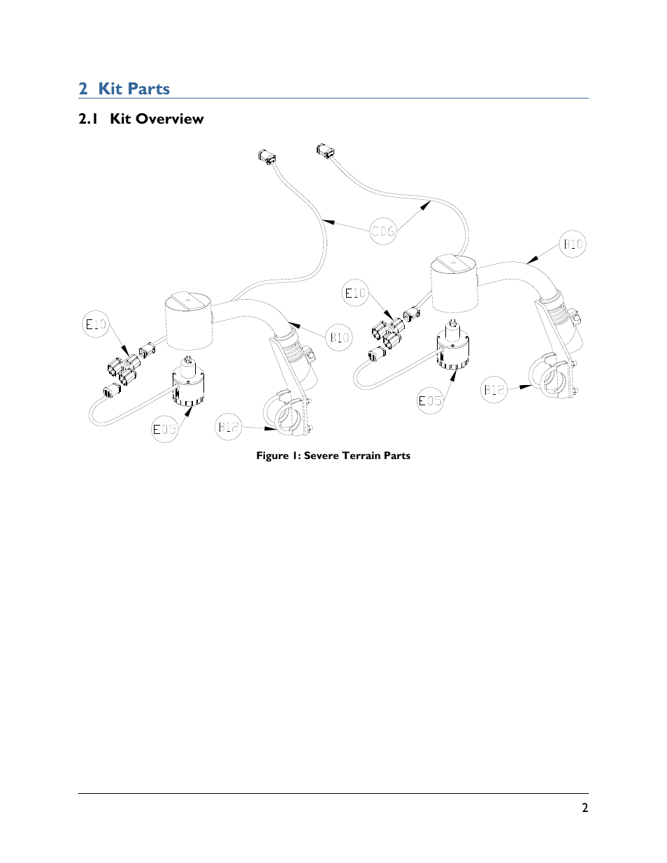 2 kit parts, 1 kit overview | NORAC 5465BC-JD User Manual | Page 5 / 14