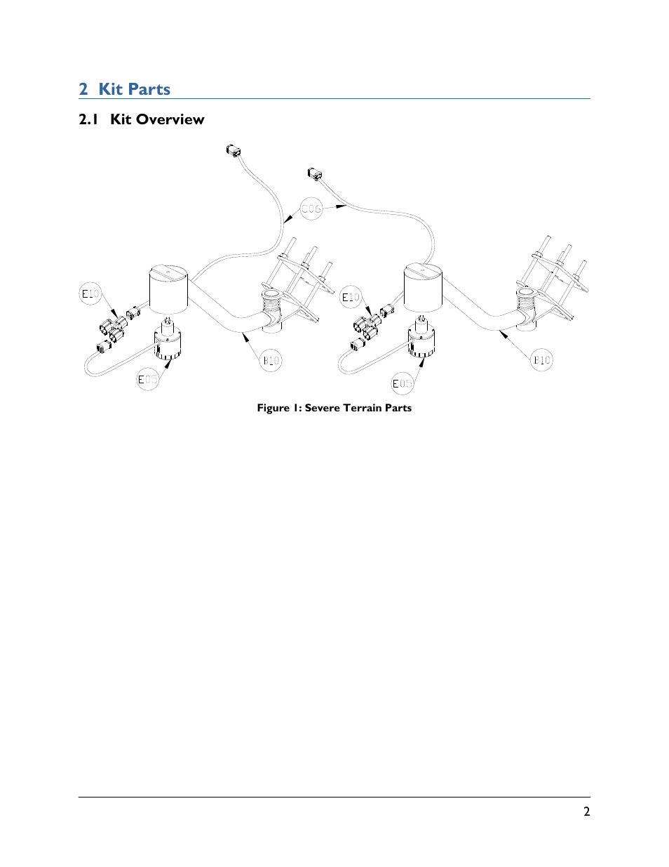 2 kit parts, 1 kit overview | NORAC 5465BC-NT User Manual | Page 5 / 14