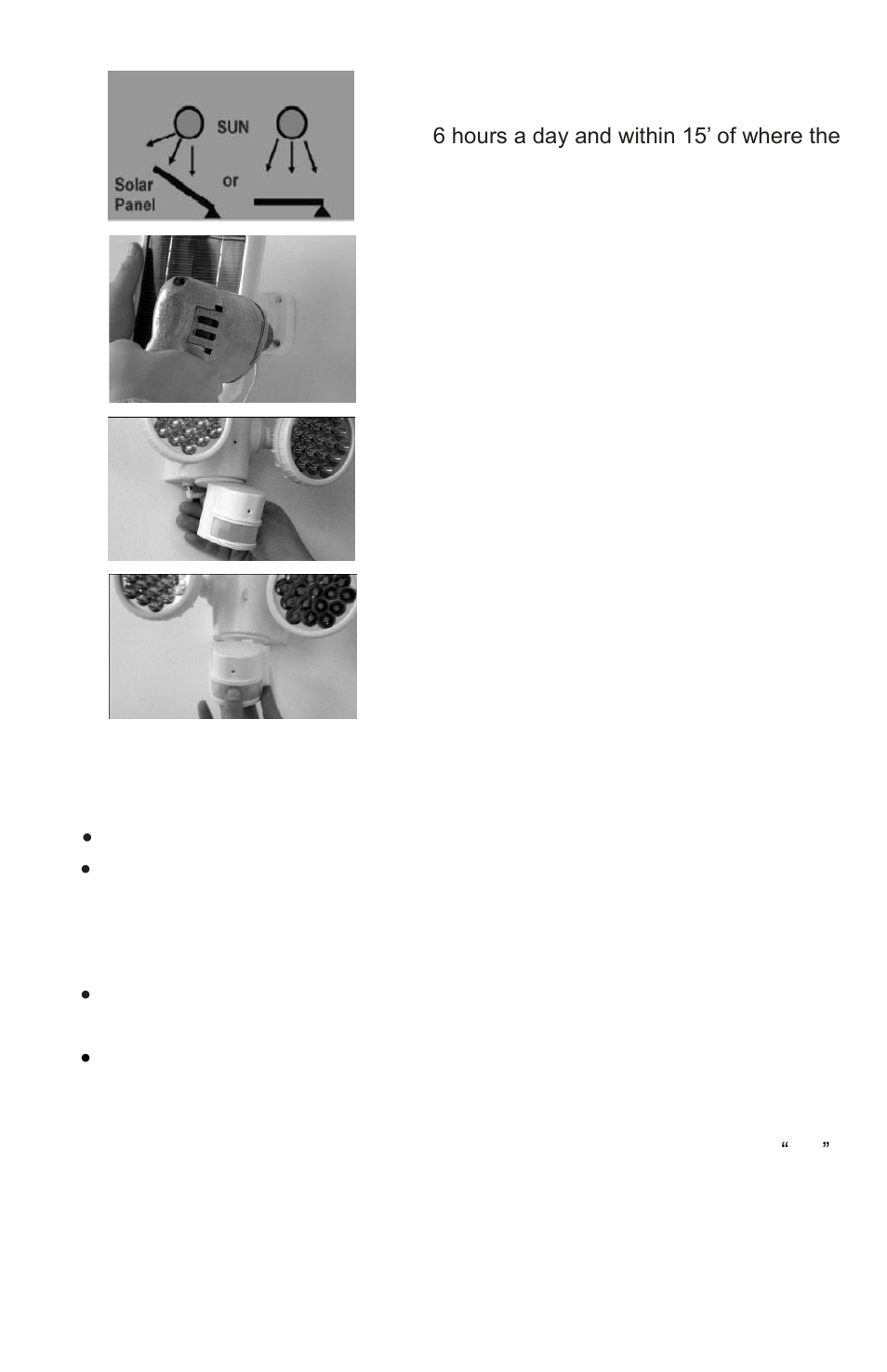 Functions & adjustments | Coleman Motion Activated Solar Powered LED Security Camera Light with Camera XP-2H38WC User Manual | Page 4 / 8