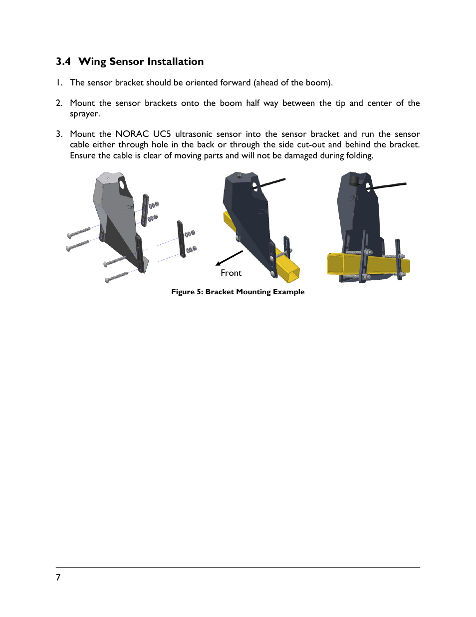 4 wing sensor installation | NORAC 5465BC-LP User Manual | Page 10 / 15