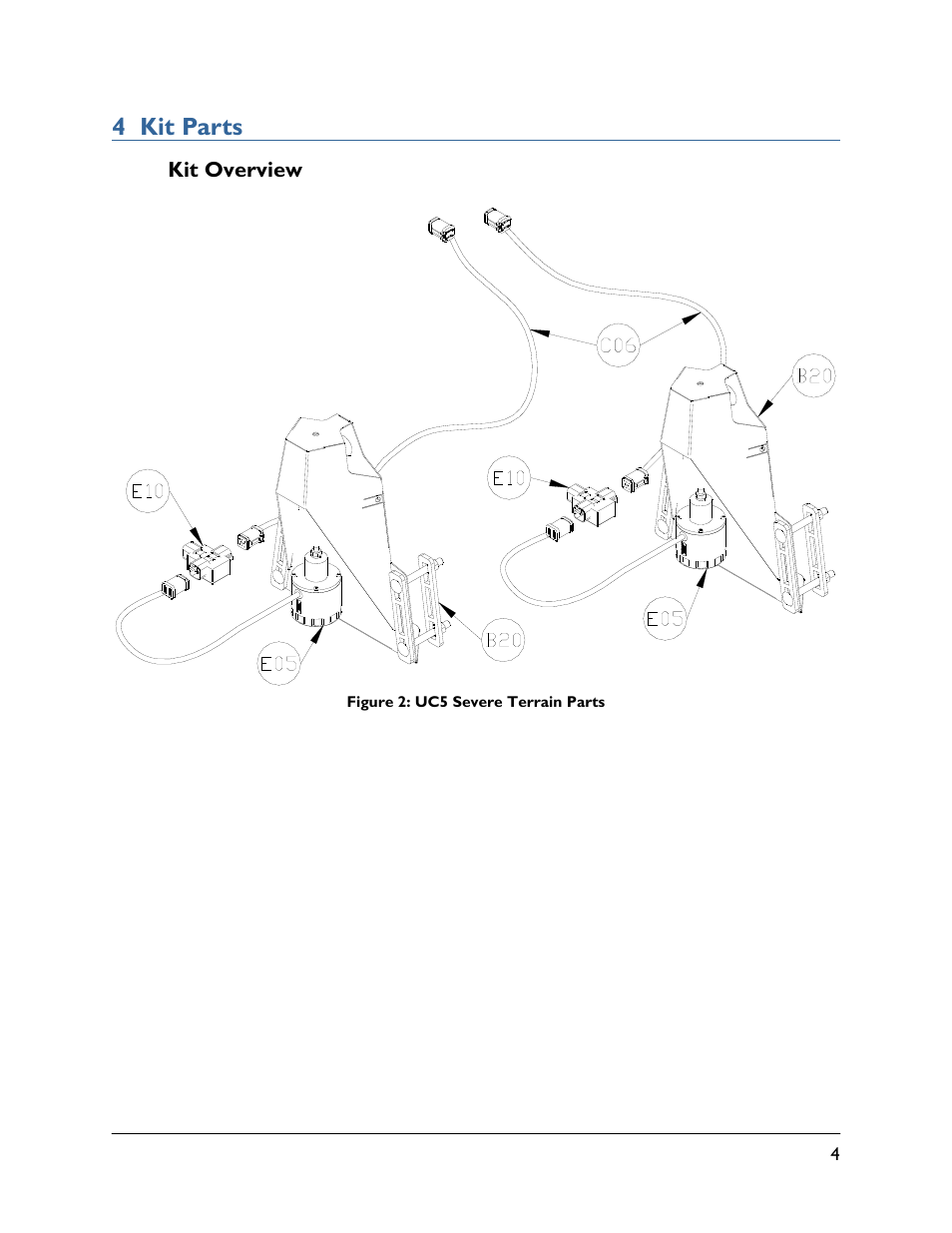 4 kit parts, 1 kit overview | NORAC 5465BC-JD-LP User Manual | Page 7 / 17