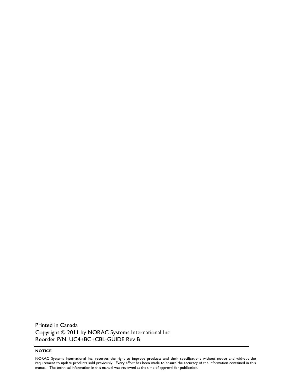NORAC UC4+BC+CBL User Manual | Page 2 / 64