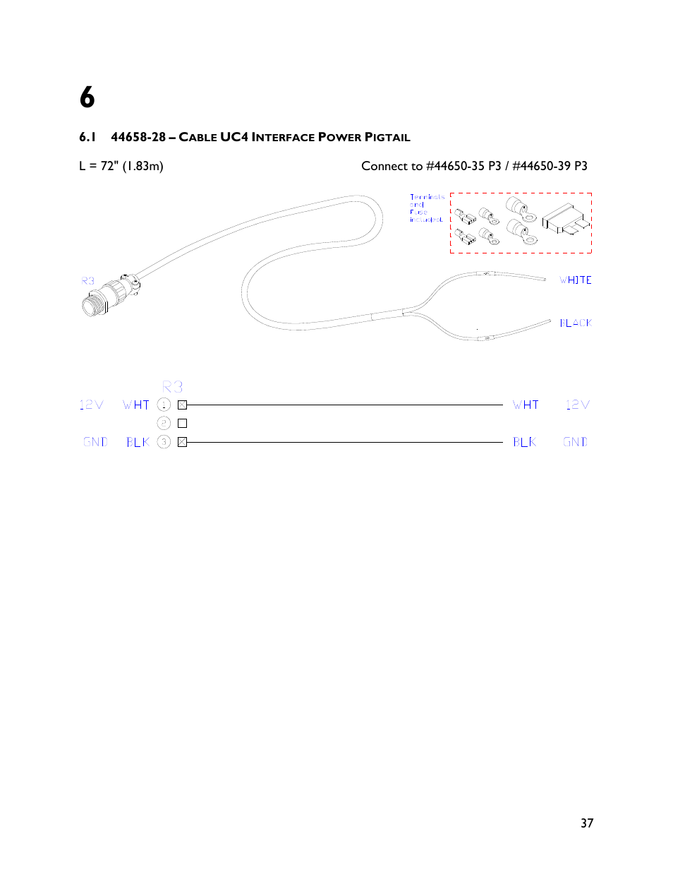 6 item c14: power supply interface cable | NORAC UC4+BC+CBL User Manual | Page 41 / 64