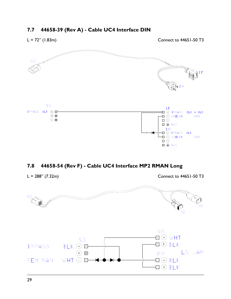 7 44658-39 (rev a), 8 44658-54 (rev f) | NORAC UC4.5-BC User Manual | Page 32 / 92