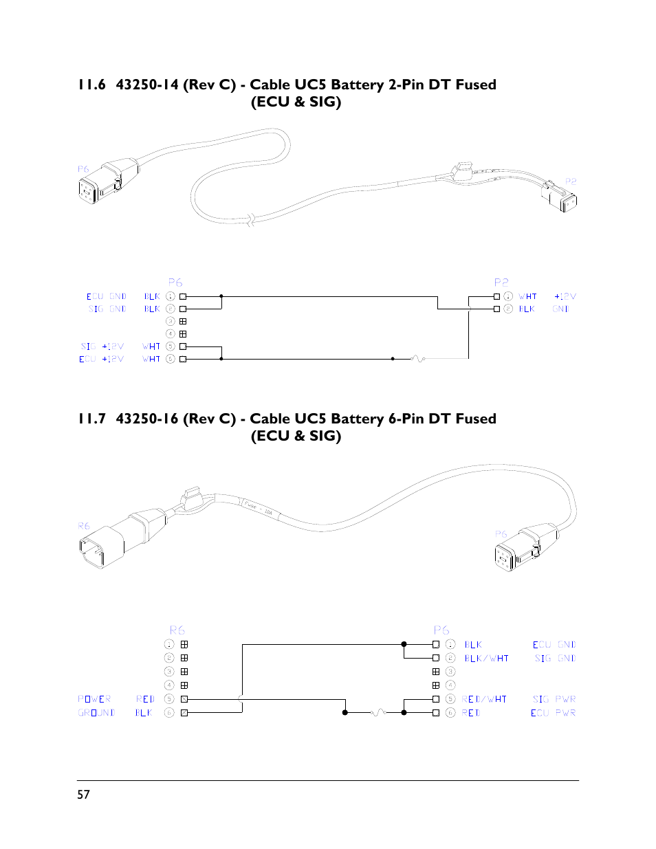 6 43250-14 (rev c), 7 43250-16 (rev c) | NORAC UC4.5-BC User Manual | Page 60 / 92