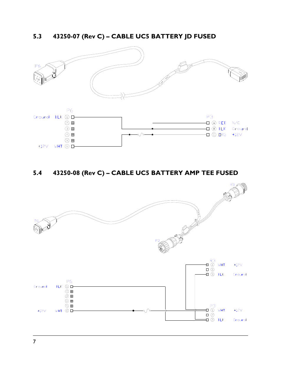 3 43250-07 (rev c), 4 43250-08 (rev c) | NORAC UC5-BC-CBL User Manual | Page 10 / 93