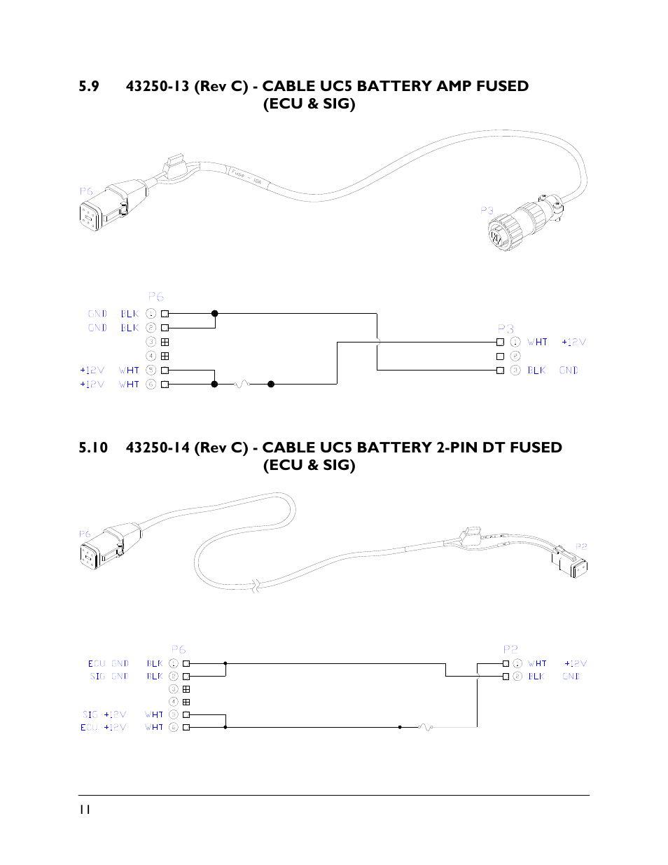 9 43250-13 (rev c), 10 43250-14 (rev c) | NORAC UC5-BC-CBL User Manual | Page 14 / 93