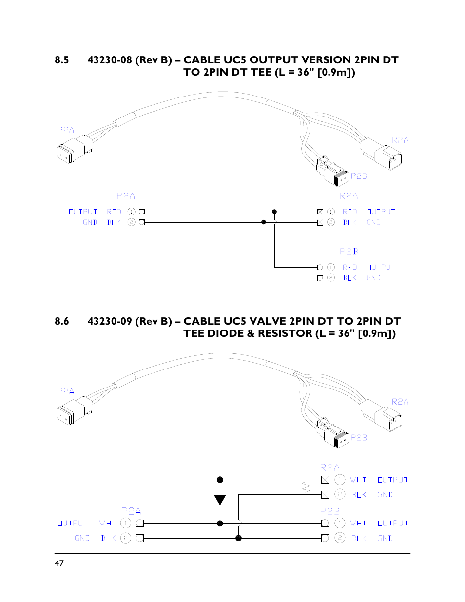 5 43230-08 (rev b), 6 43230-09 (rev b) | NORAC UC5-BC-CBL User Manual | Page 50 / 93