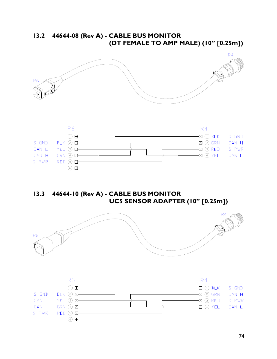 2 44644-08 (rev a), 3 44644-10 (rev a) | NORAC UC5-BC-CBL User Manual | Page 77 / 93