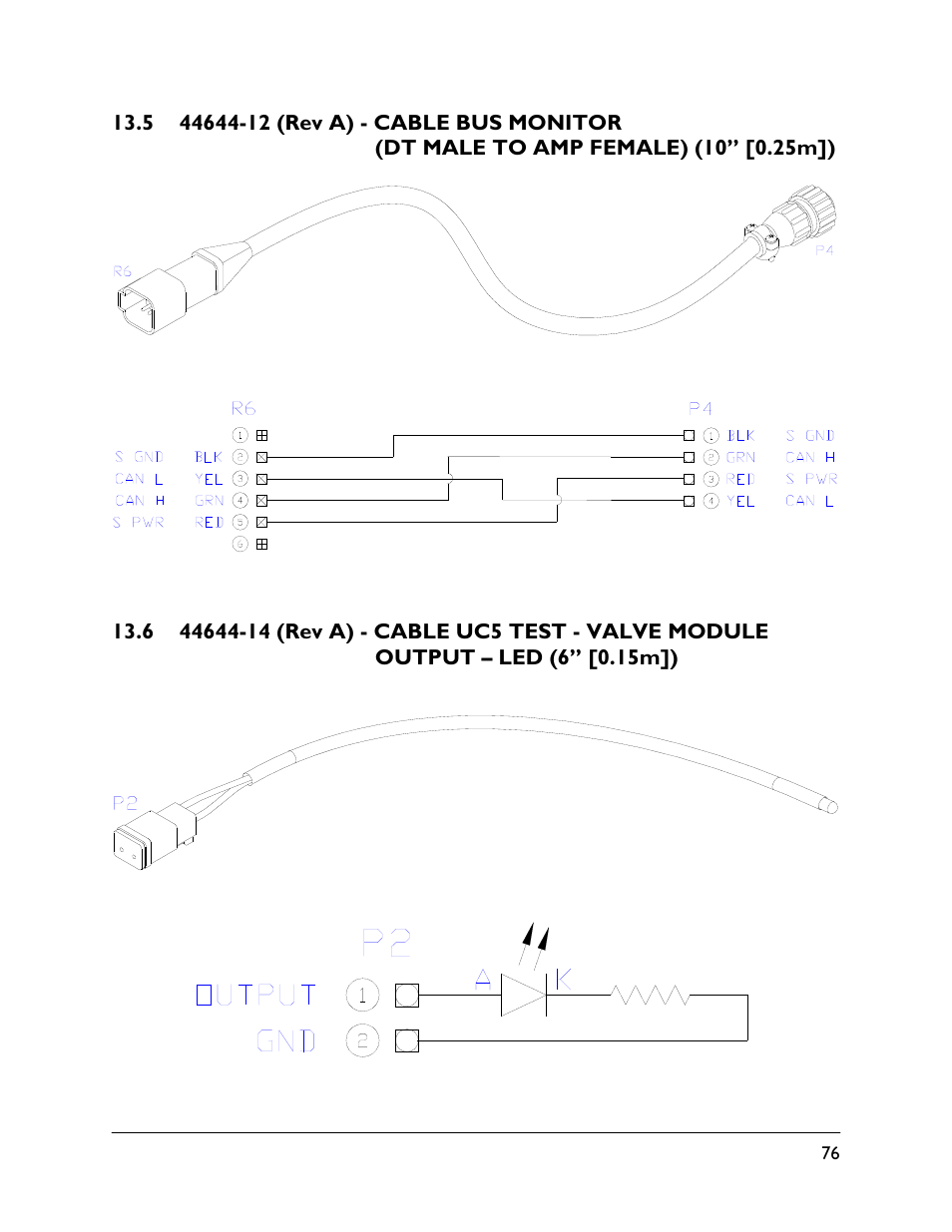 5 44644-12 (rev a), 6 44644-14 (rev a) | NORAC UC5-BC-CBL User Manual | Page 79 / 93