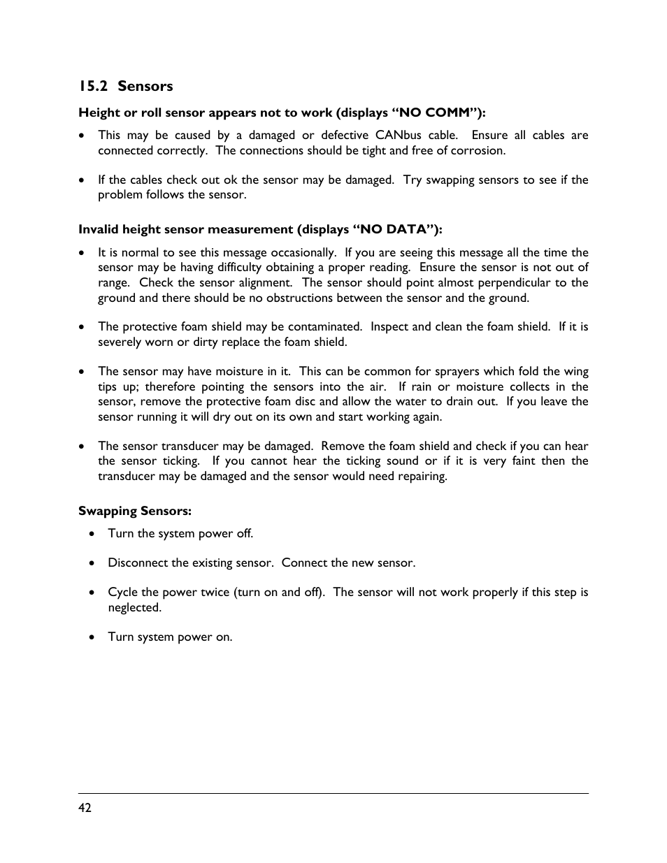 2 sensors | NORAC UC5-BC-ECHO-VT User Manual | Page 46 / 55