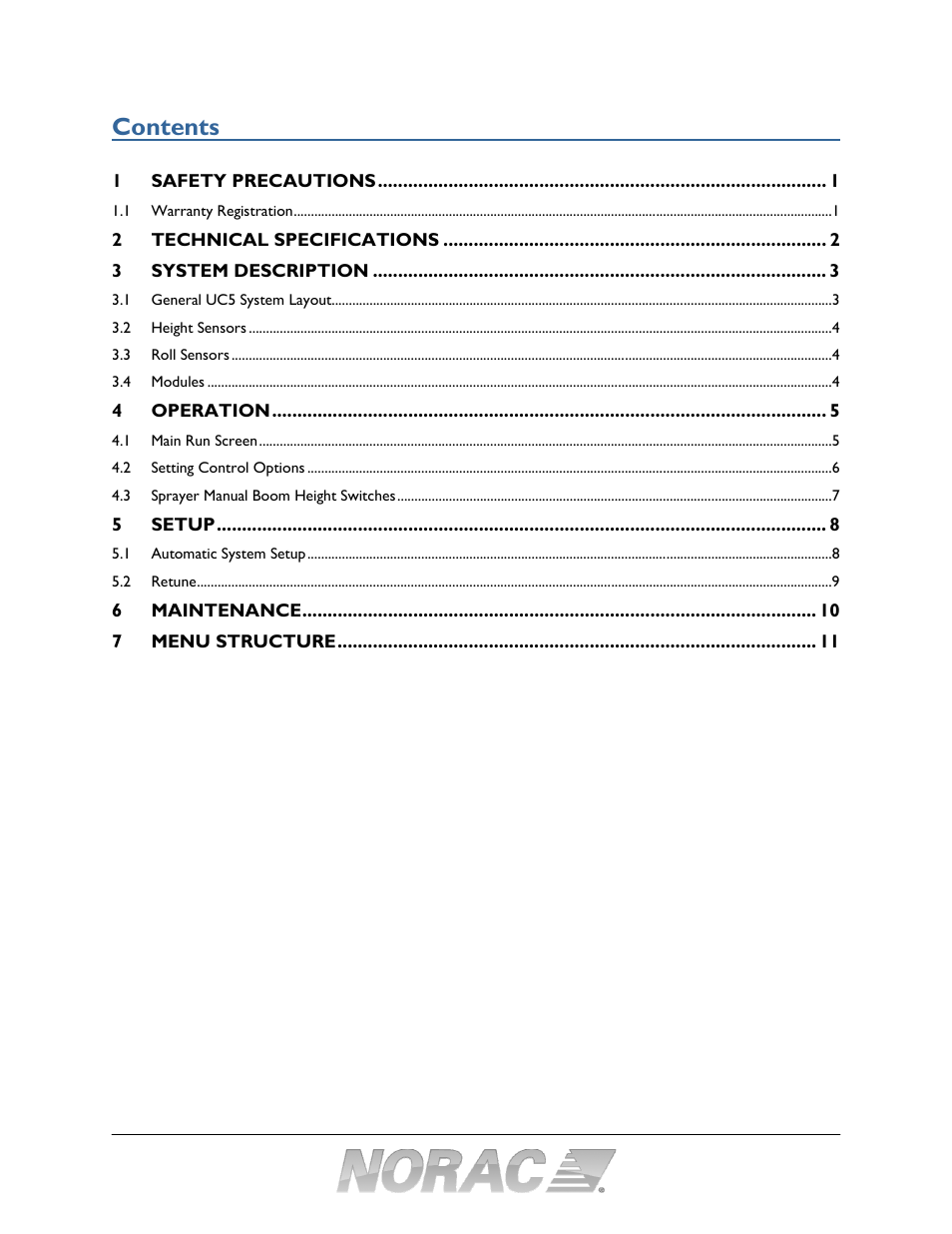 NORAC UC5-BC-AL Quick Guide User Manual | Page 3 / 15