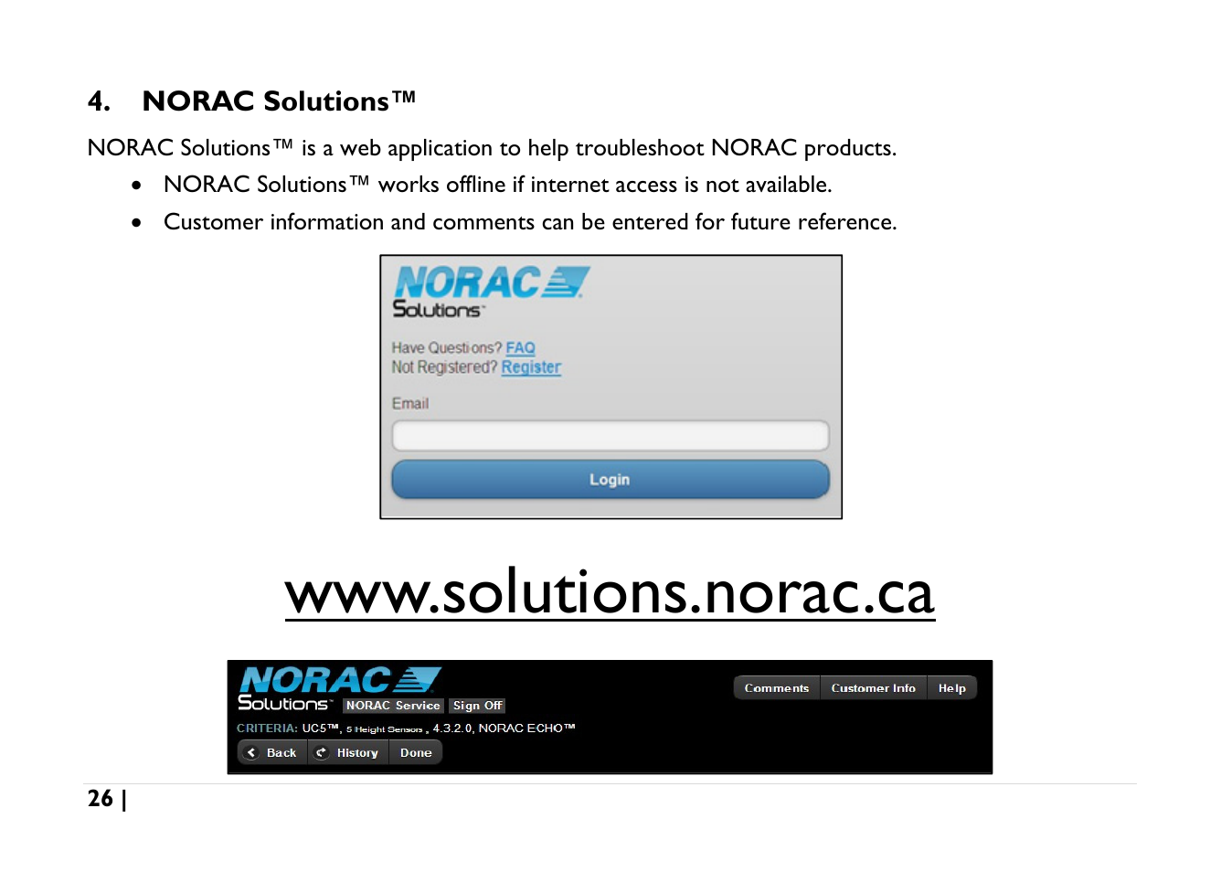 Norac solutions | NORAC UC5-BC-AGCO-RMC User Manual | Page 26 / 56