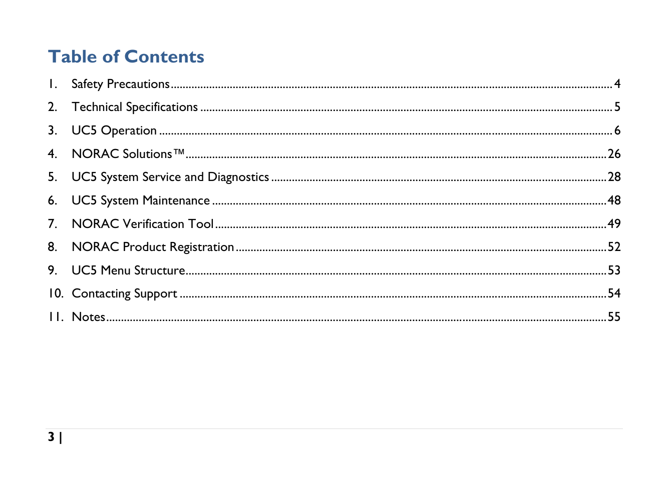 NORAC UC5-BC-AGCO-RMC User Manual | Page 3 / 56