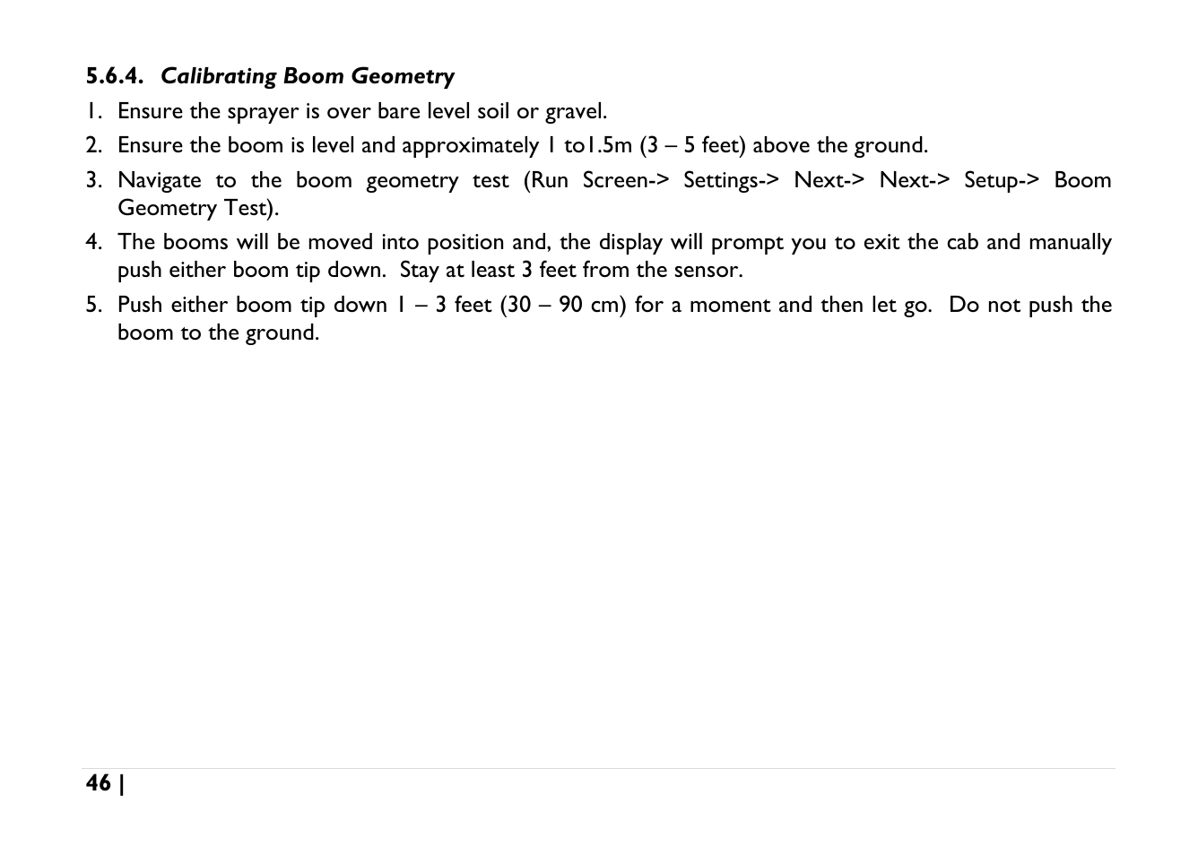 Calibrating boom geometry | NORAC UC5-BC-AGCO-RMC User Manual | Page 46 / 56