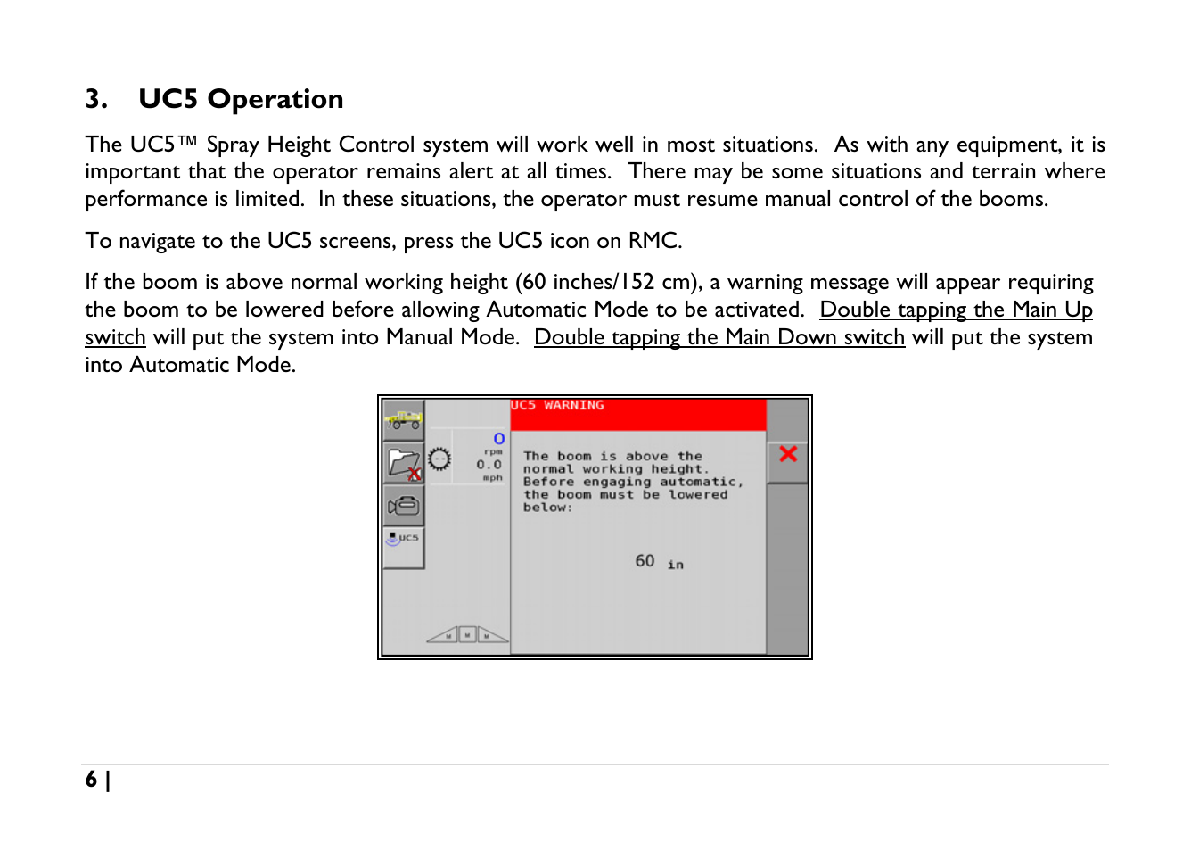 Uc5 operation | NORAC UC5-BC-AGCO-RMC User Manual | Page 6 / 56