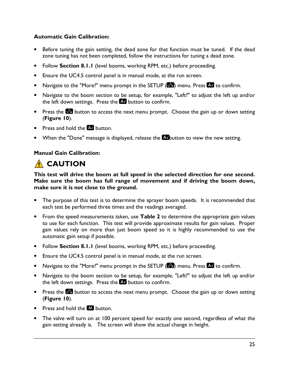 Caution | NORAC UC4.5-BC Operator Manual User Manual | Page 29 / 54