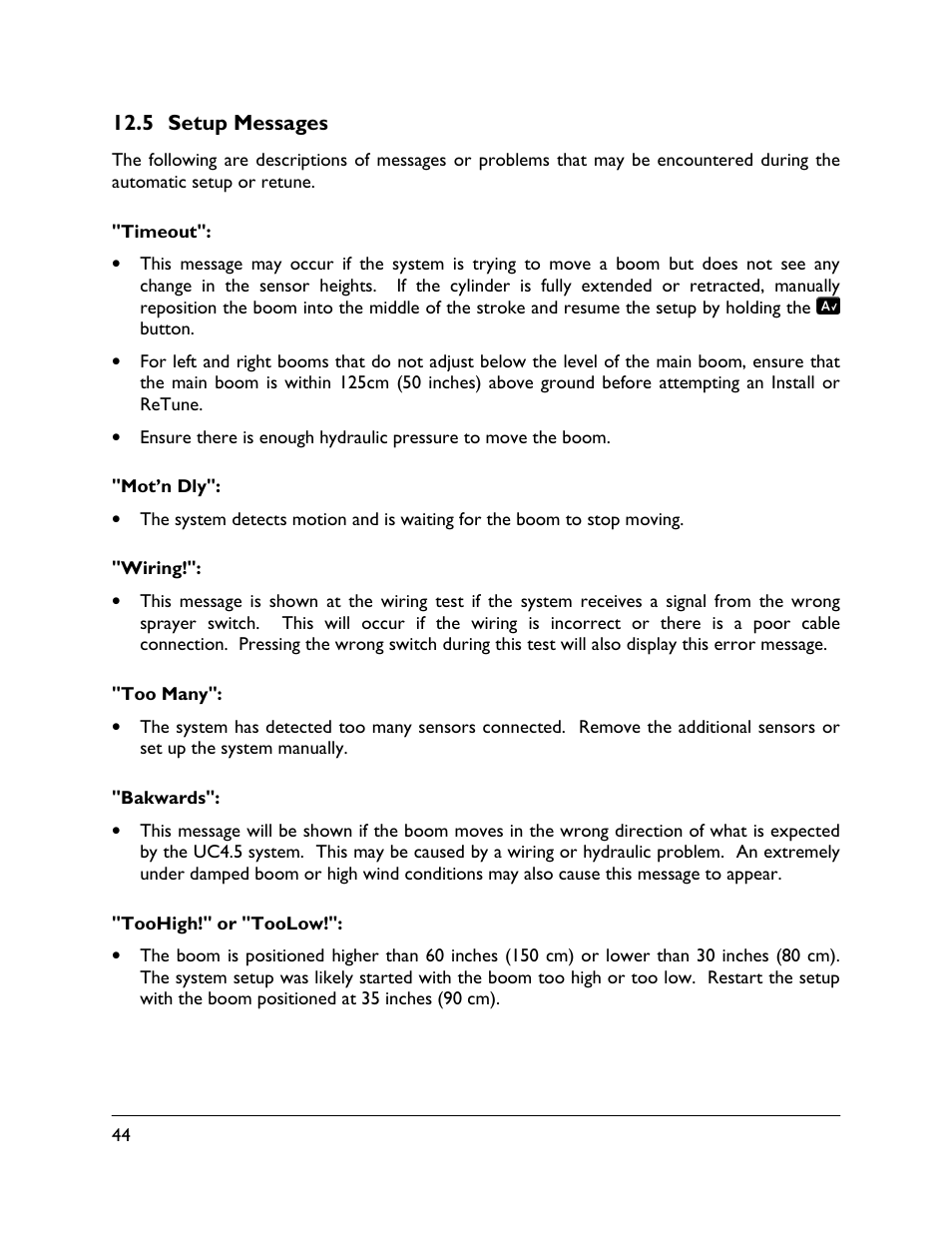 NORAC UC4.5-BC Operator Manual User Manual | Page 48 / 54