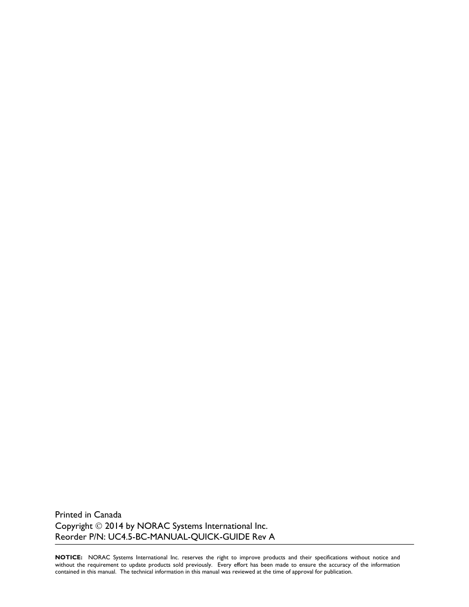 NORAC UC4.5-BC Quick Guide User Manual | Page 2 / 19