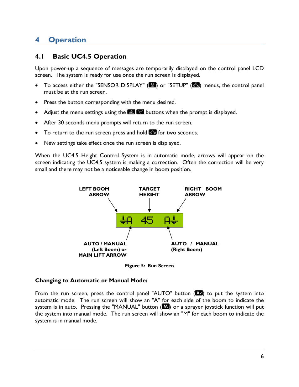 4 operation, 1 basic uc4.5 operation, A 45 a | NORAC UC4.5-BC Quick Guide User Manual | Page 9 / 19