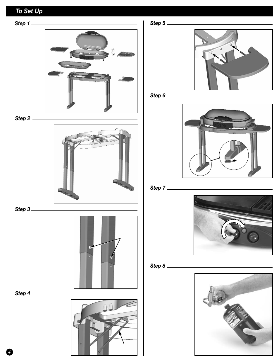 Coleman PROPANE STOVE 9941 User Manual | Page 4 / 12