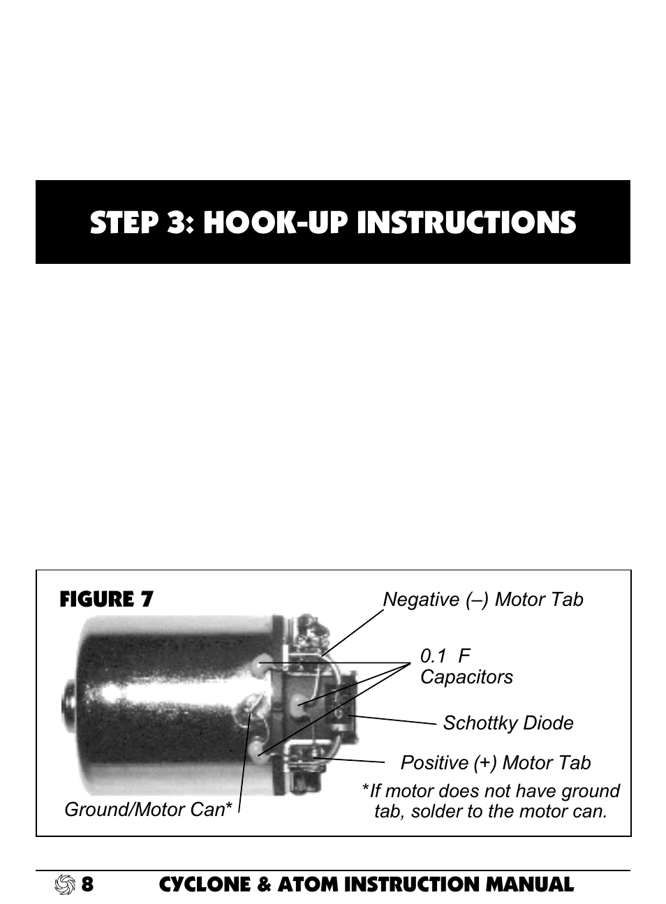 Step 3: hook-up instructions | Novak Atom and Cyclone ESC User Manual | Page 8 / 33