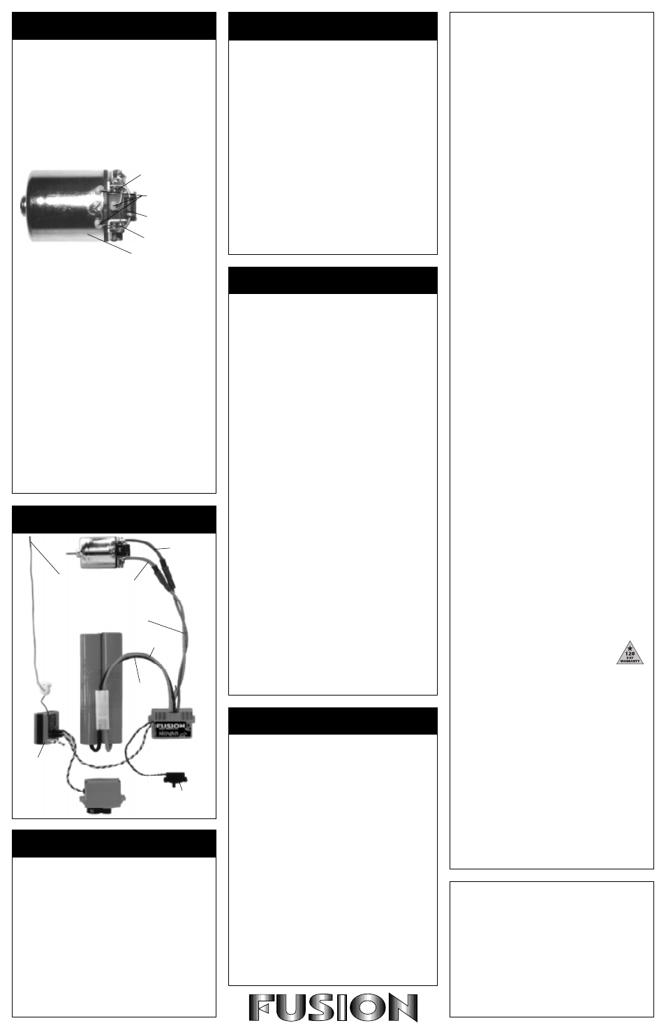 Step 4, Step 5, Step 6 | Brake lights, Fusion set-up, Step 7, Trouble-shooting guide, Service procedures, Product warranty, Customer service | Novak Goat 2S Crawler Brushless ESC Programming Sheet (1970) User Manual | Page 2 / 2