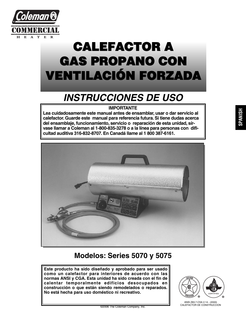 Coleman 5075 Series User Manual | Page 29 / 44