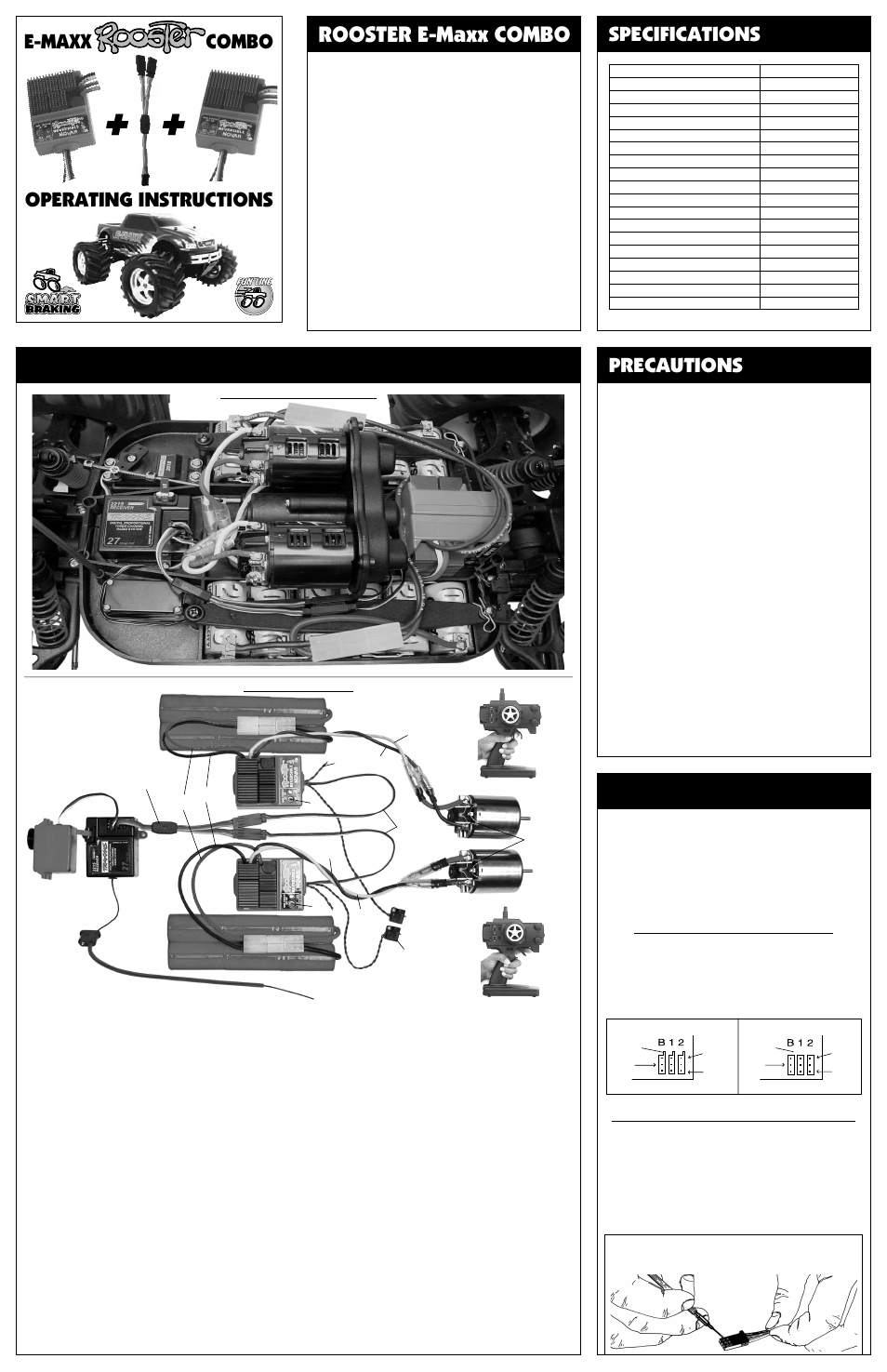 Novak Rooster Combo Kit for Traxxas E-Maxx (1855) User Manual | 2 pages