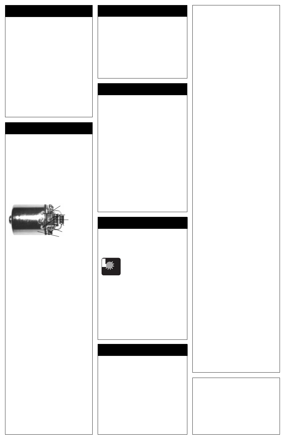 Step 3, Step 4, Step 5 | Step 2, Step 6, Receiver battery pack, Trouble-shooting guide, Service procedures, Product warranty, Customer service | Novak Tempest Max ESC (1760) User Manual | Page 2 / 3