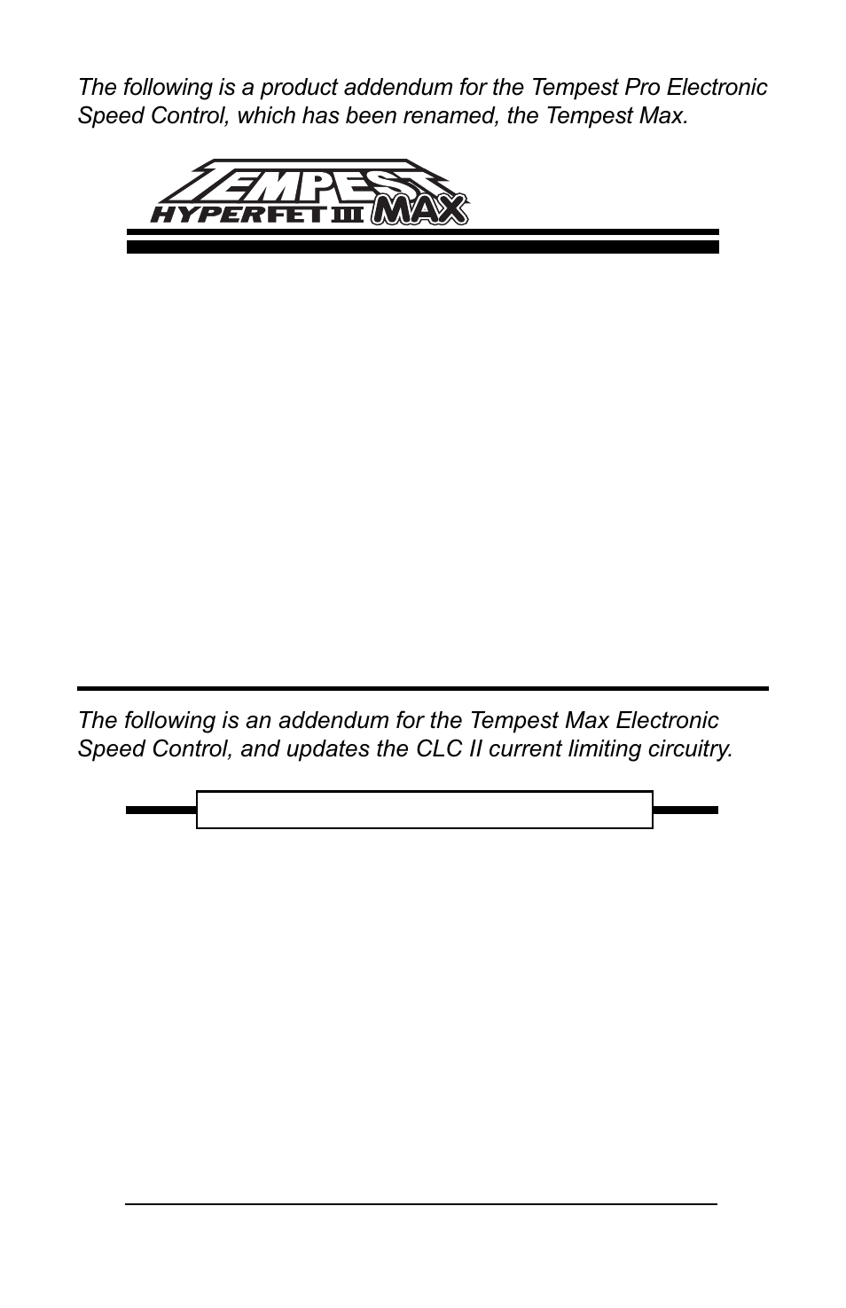 Novak Tempest Max ESC (1760) User Manual | Page 3 / 3