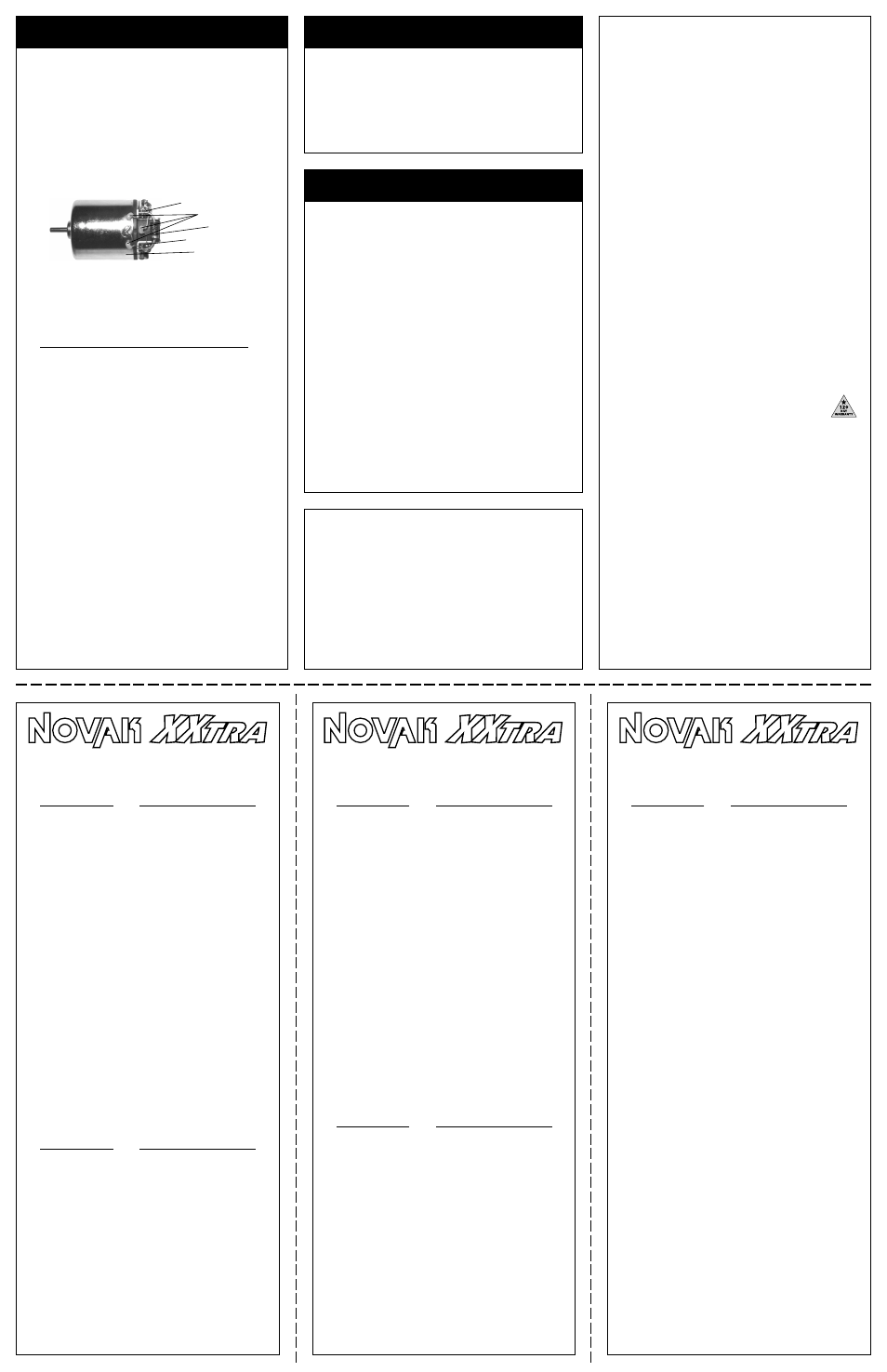 Usa 27 mhz, Japan/asia 27 mhz, Japan/asia 40 mhz | Euro 27 mhz, Euro 41 mhz, Novak electronics, inc, Step 4, Step 5, Trouble-shooting guide | Novak XXtra FM Synthesized Receiver User Manual | Page 2 / 2