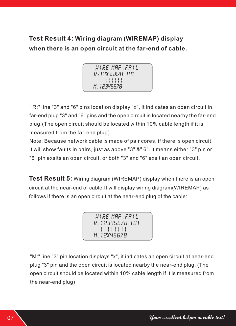 页 10, Test result 4, Test result 5 | NOYAFA NF-8208 User Manual | Page 10 / 16