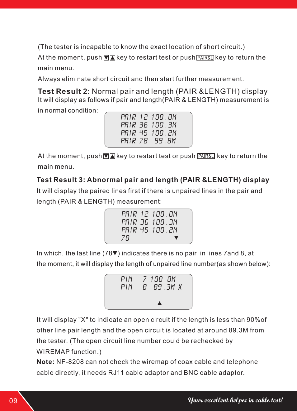 页 12 | NOYAFA NF-8208 User Manual | Page 12 / 16