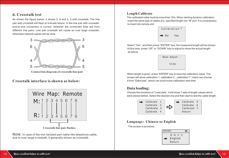 页 10, M: r, Wire map: remote | NOYAFA NF-300 User Manual | Page 10 / 12