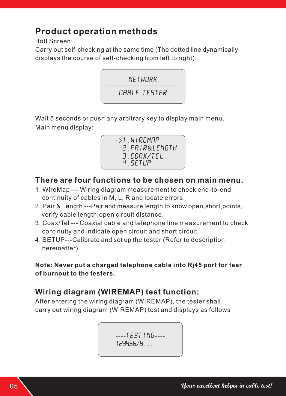Product operation methods | NOYAFA NF-388 User Manual | Page 8 / 16