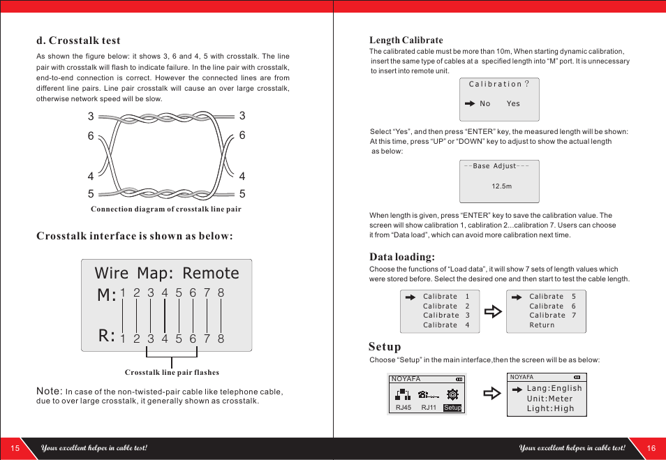 页 10, M: r, Wire map: remote | Setup | NOYAFA NF-8200 User Manual | Page 10 / 12