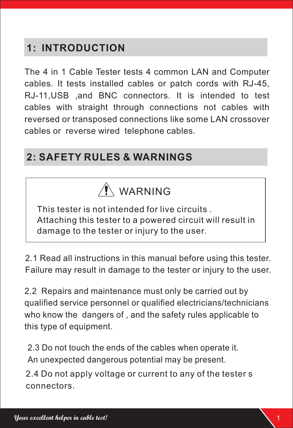 NOYAFA NF-3368 User Manual | Page 3 / 12