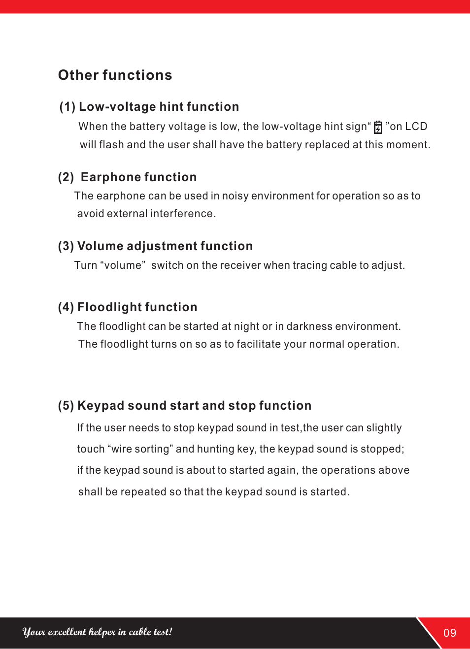 页 13, Other functions | NOYAFA NF-838 User Manual | Page 13 / 16