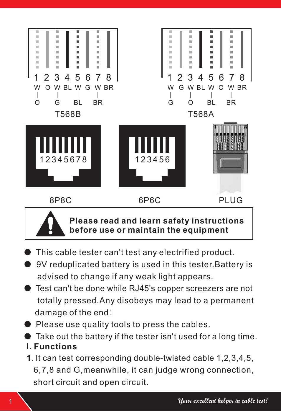 NOYAFA NF-468 User Manual | Page 2 / 8