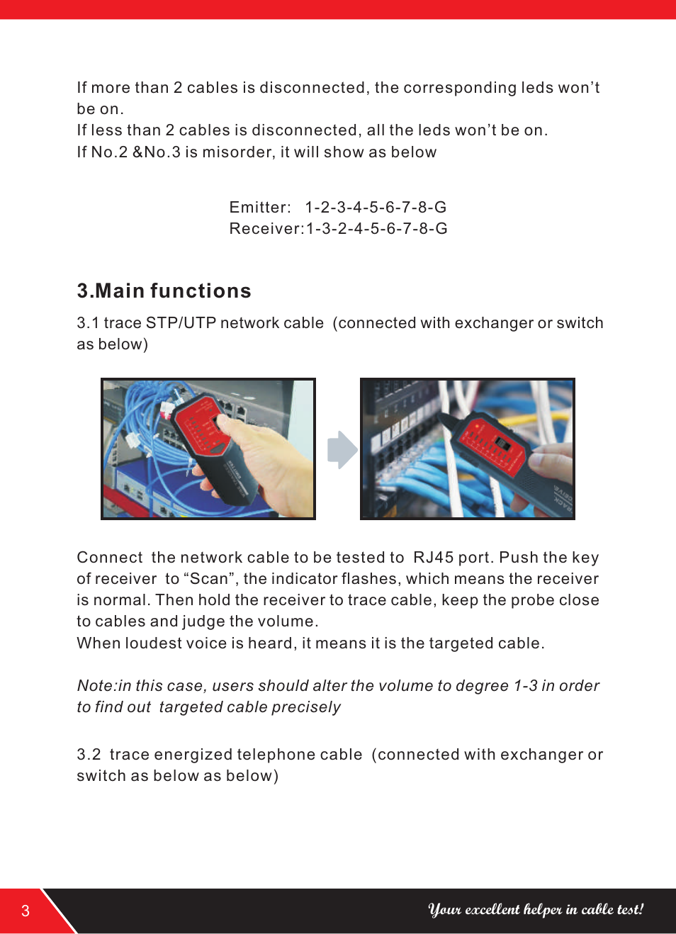 Main functions | NOYAFA NF-268 User Manual | Page 6 / 12