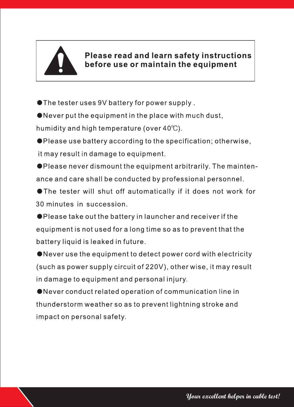 NOYAFA NF-818 User Manual | Page 2 / 12