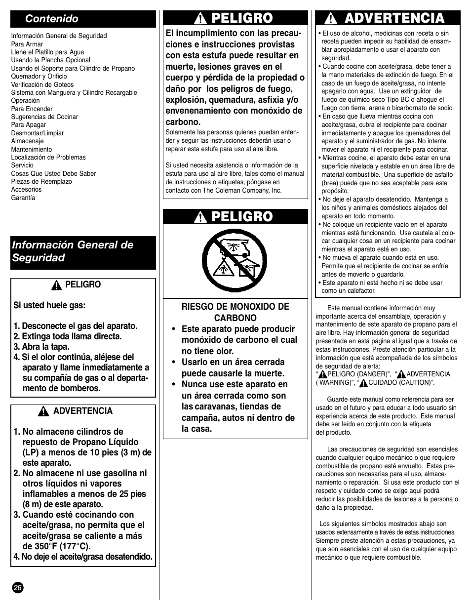 Coleman 9944-857 User Manual | Page 26 / 36