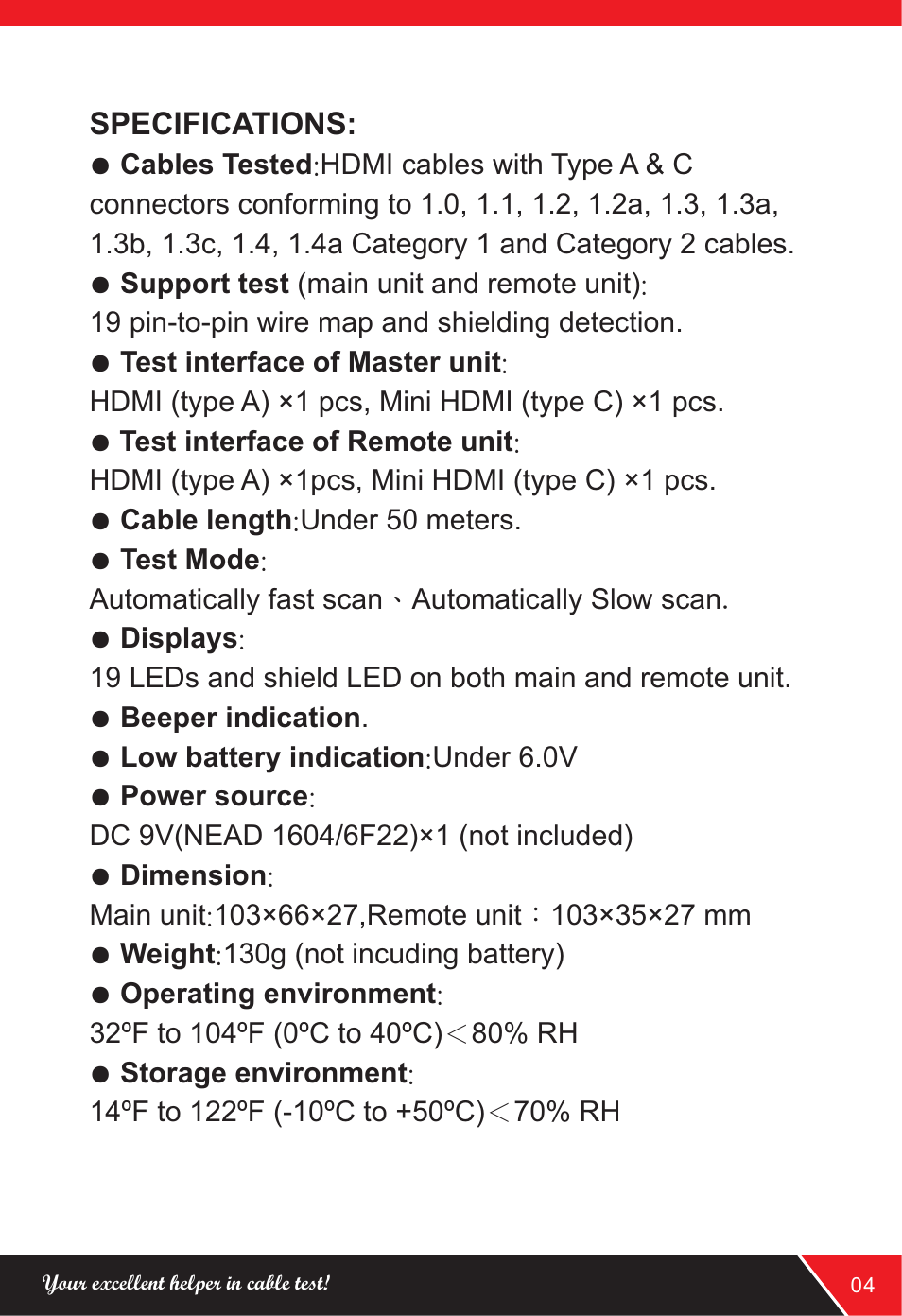NOYAFA NF-HDMI-II User Manual | Page 5 / 20