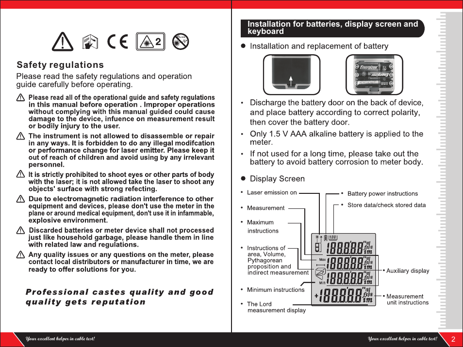 Safety regulations | NOYAFA NF-270 User Manual | Page 2 / 6