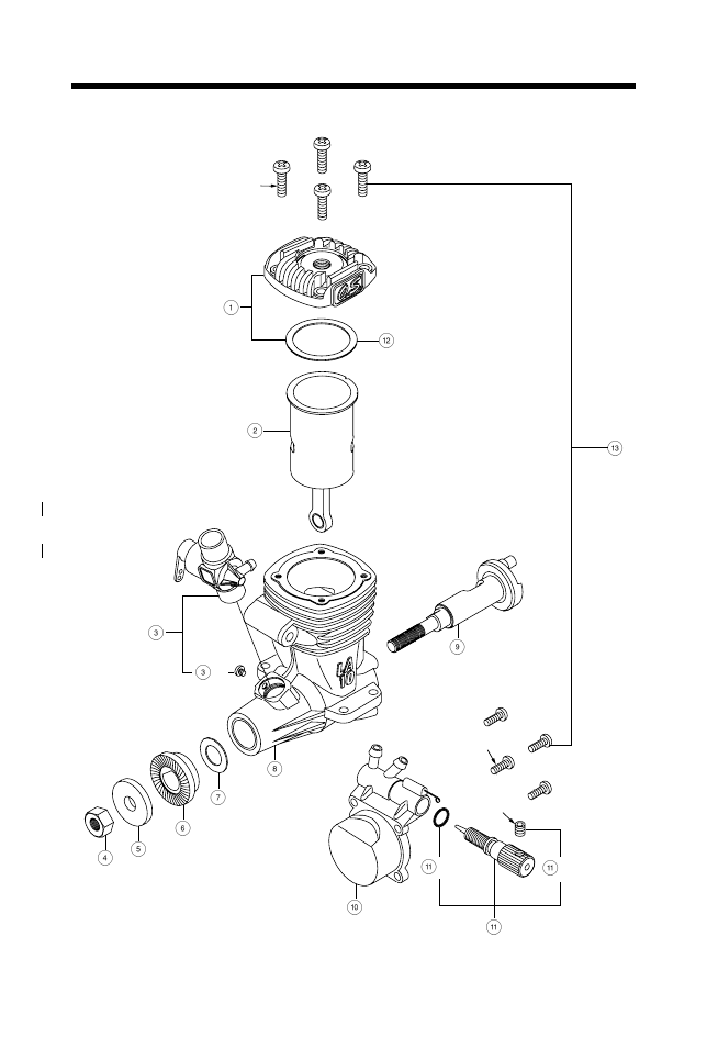 10la), Exploded view | O.S. Engines 25LA User Manual | Page 31 / 38