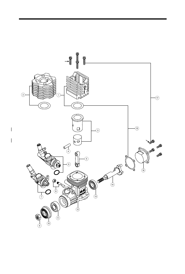 Max-12cv exploded view | O.S. Engines 12CV-X User Manual | Page 21 / 30