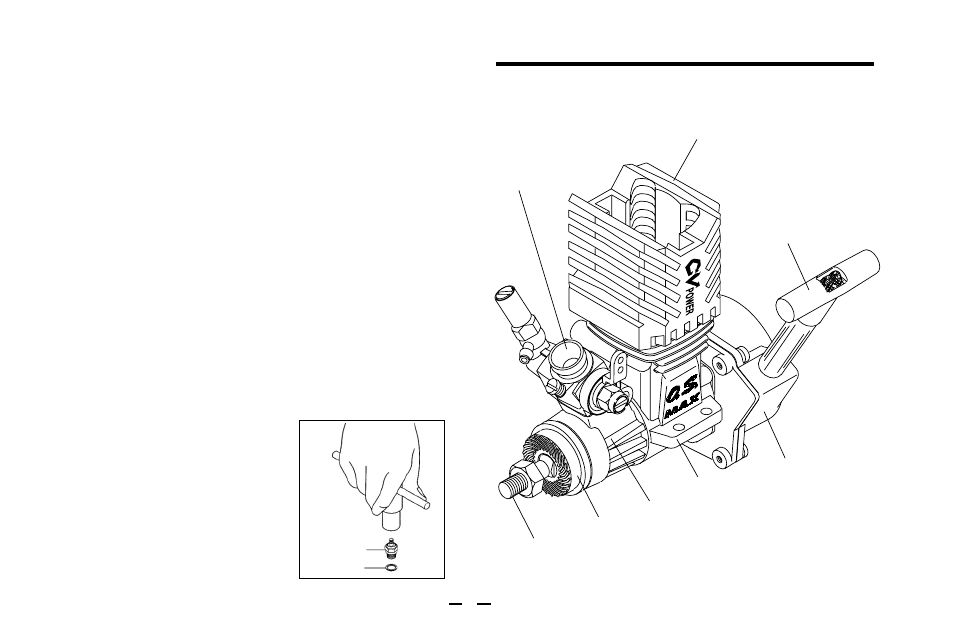 Basic engine parts, Installing the glowplug | O.S. Engines 12CV-X User Manual | Page 7 / 30
