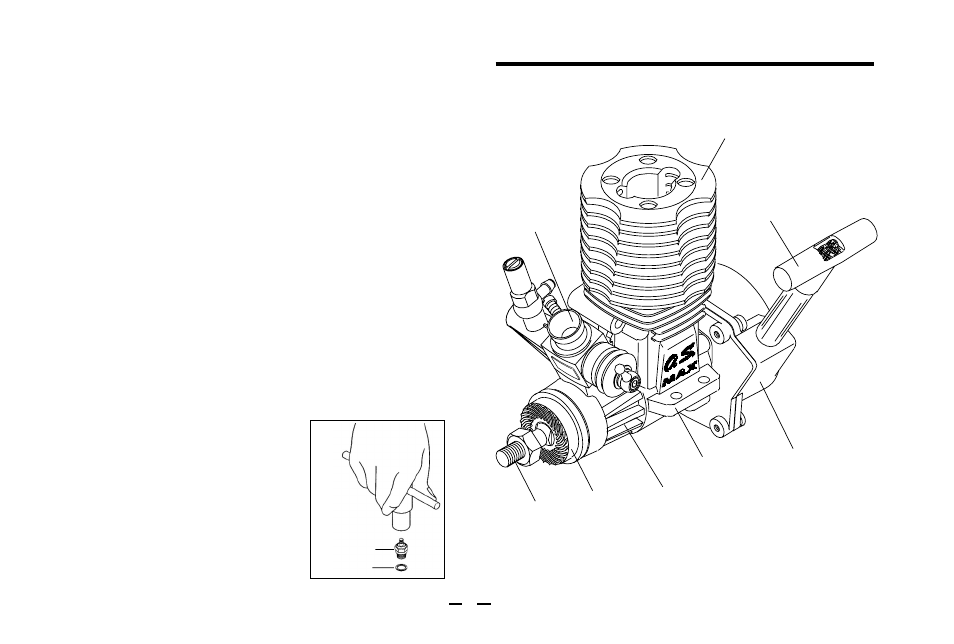 Basic engine parts, Installing the glowplug | O.S. Engines 12CV-R (P) User Manual | Page 7 / 34